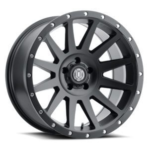 RAM 1500 (17X9) 4x MATT BLACK ASSAULT WHEELS (6/139) +12 OFFSET