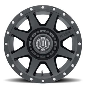 RAM 2500 (17×8.50) 4 x SATIN BLACK REBOUND HD 8×6.5 +13 OFFSET