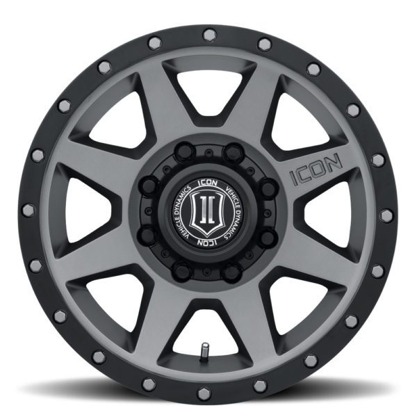 SILVERADO/SUBURBAN/SIERRA 2500HD  (17×8.50) 4 x TITANIUM REBOUND HD 8×6.5 +13 OFFSET