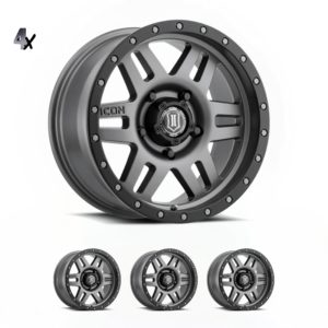 LC100/LC200/LX470/LX570 (17×8.50) 4 TITANIUM SIX SPEED 5×150 +25 Offset