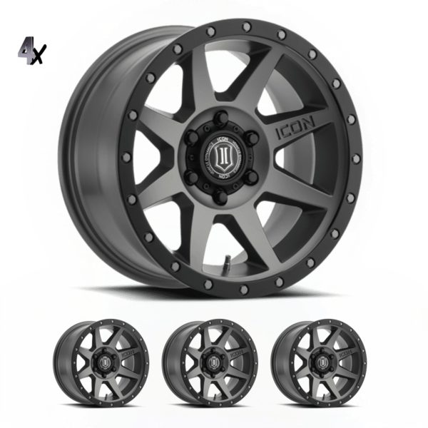 RAM 1500 (17×8.50) 4x REBOUND TITANIUM 6×5.5″ (0 OFFSET)