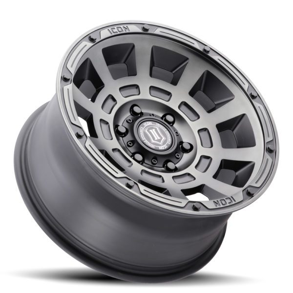 LC100/LC200/LX470/LX570 (17×8.50) 4 THRUST SMOKED SATIN BLACK TINT 5×150 +25 Offset