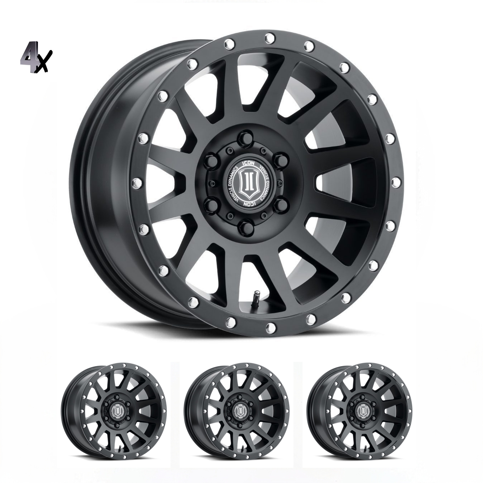 RAM 1500 (17×8.50) 4x COMPRESSION TITANIUM 6×5.5″ (0 OFFSET)