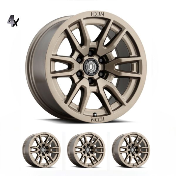 BRONCO (17×8.50) 4x VECTOR6 BRONZE 6×5.5″ (0 OFFSET)