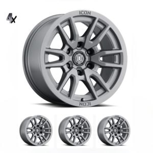 Ranger/Everst/Poer/Triton L200 (17×8.5) 4x RECON PRO CHARCOAL 6×5.5 +25 OFFSET