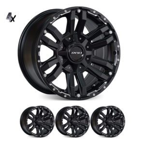 Y62 (18X9) 4x MATT BLACK VAPOUR WHEELS (6/139) +30 OFFSET