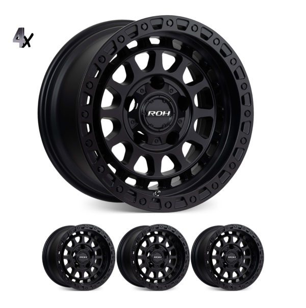 SILVERADO / SIERRA 1500 (17X9) 4x MATT BLACK ASSAULT WHEELS (6/139) +12 OFFSET
