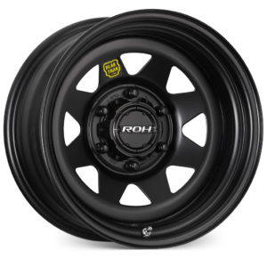 (17×8.5) 4x ANZA SATIN BLACK 6×5.5 (0 OFFSET)