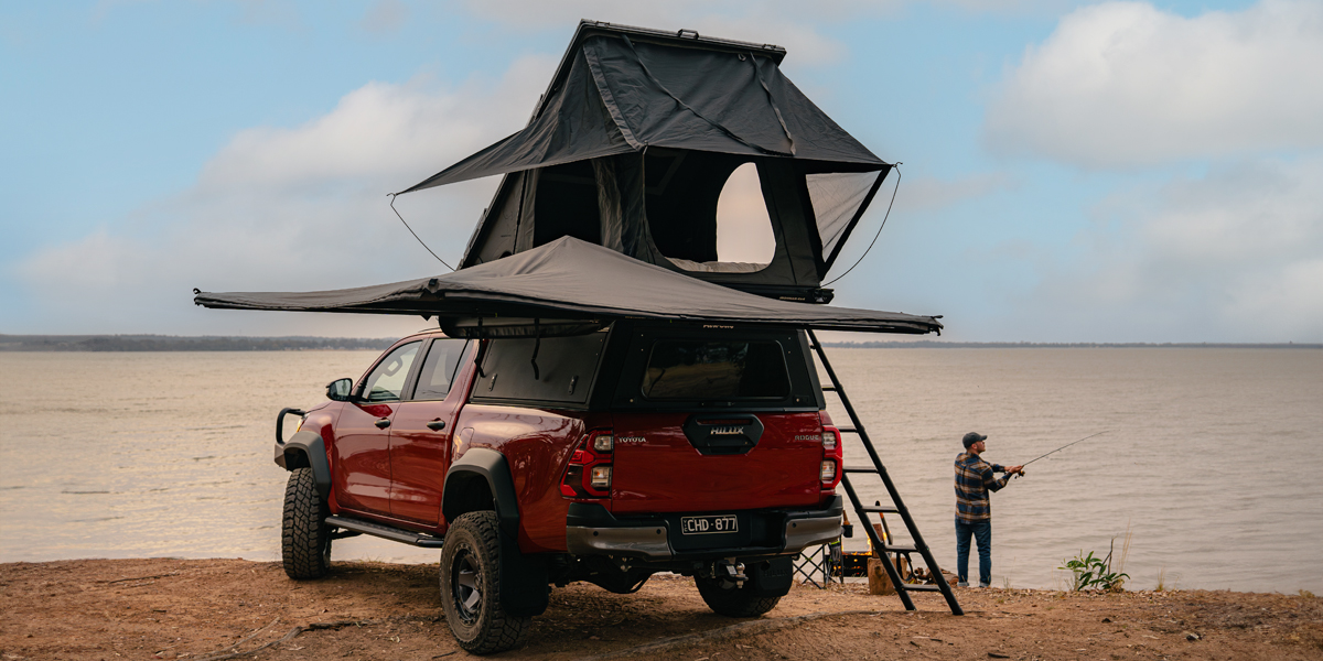 DELTAWING 270° AWNING with bracket + storage bag + led with dimmer