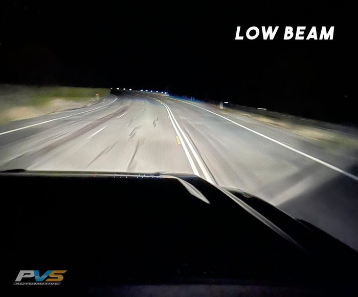 LC70/LC71/LC76/LC78/LC79 Black LED Headlights Coloured Halo + Demon Eyes Clear Lens