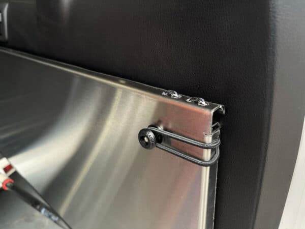 Prado150/GX460 Rear Door Drop Down Table  [Natural Stainless]