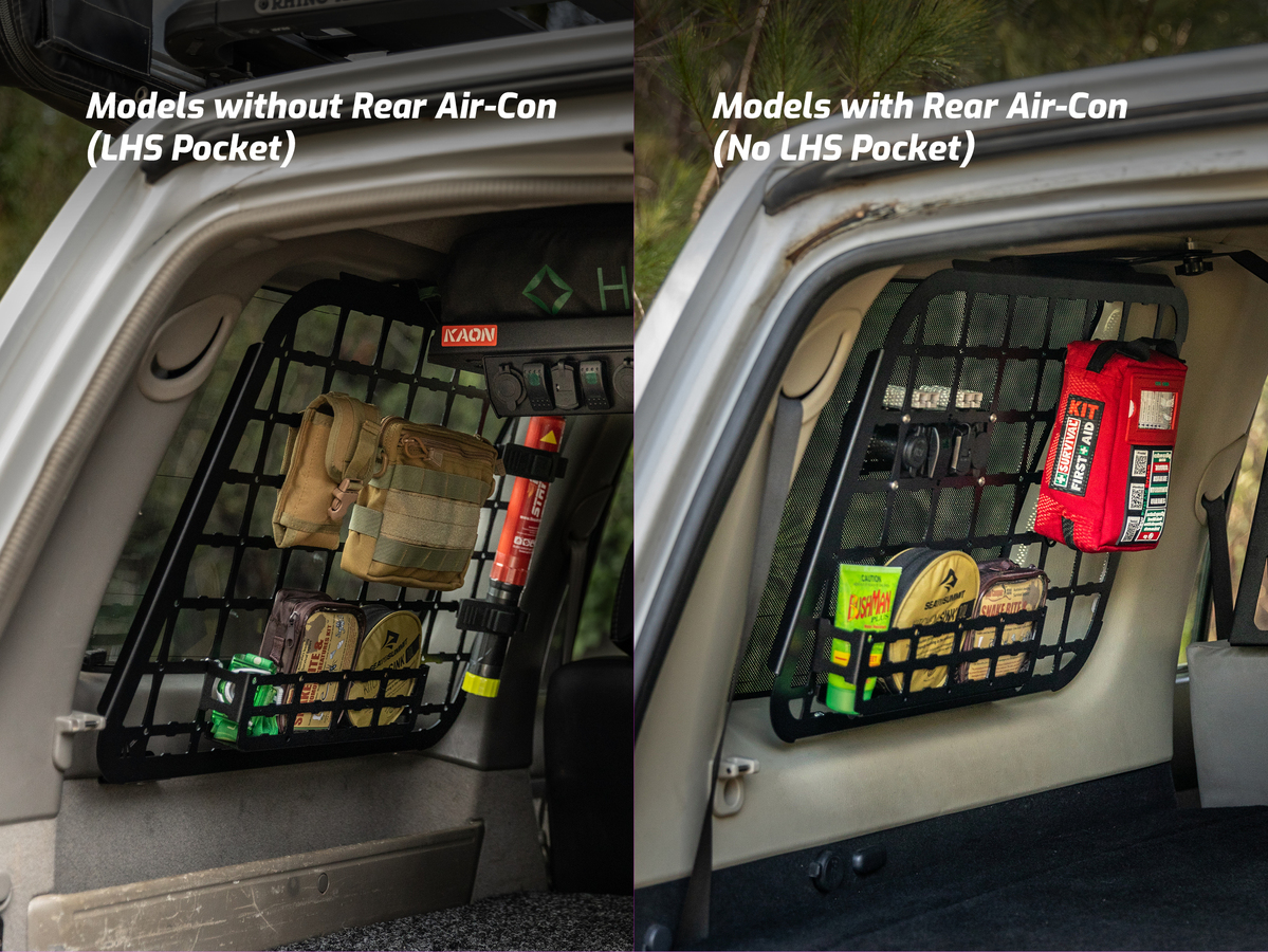 Side Molle Panels to suit Nissan Patrol Y61 GU [With Rear Air-Con]