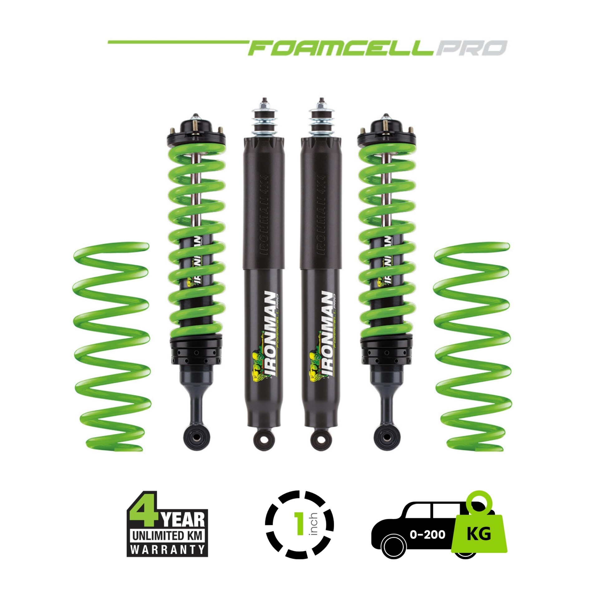 LC300 1 Inch Foam Cell Pro Kit – 0-200