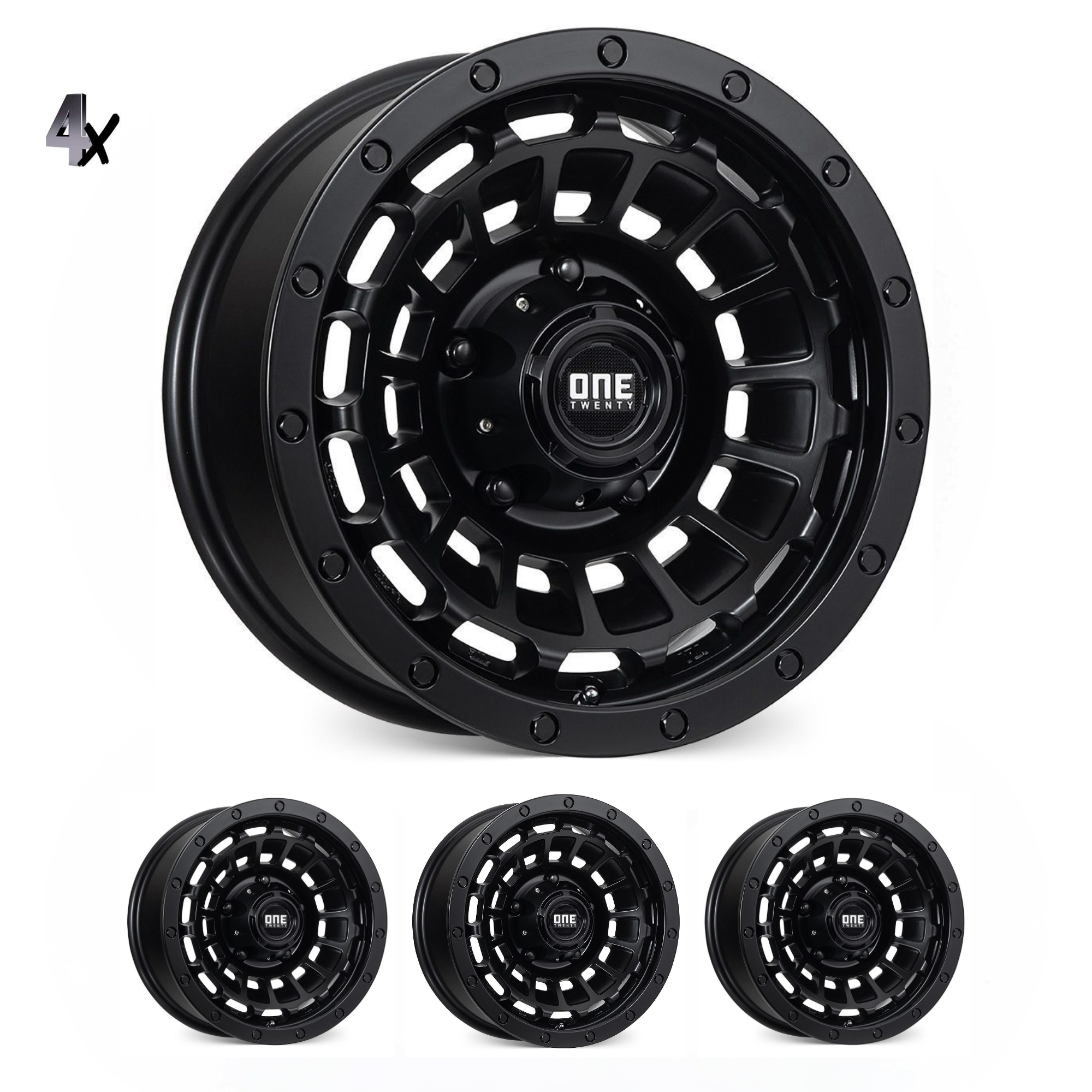 JIMNY (15X6) 4x ONE TWENTY WHEELS (5/139.7) (0 OFFSET)