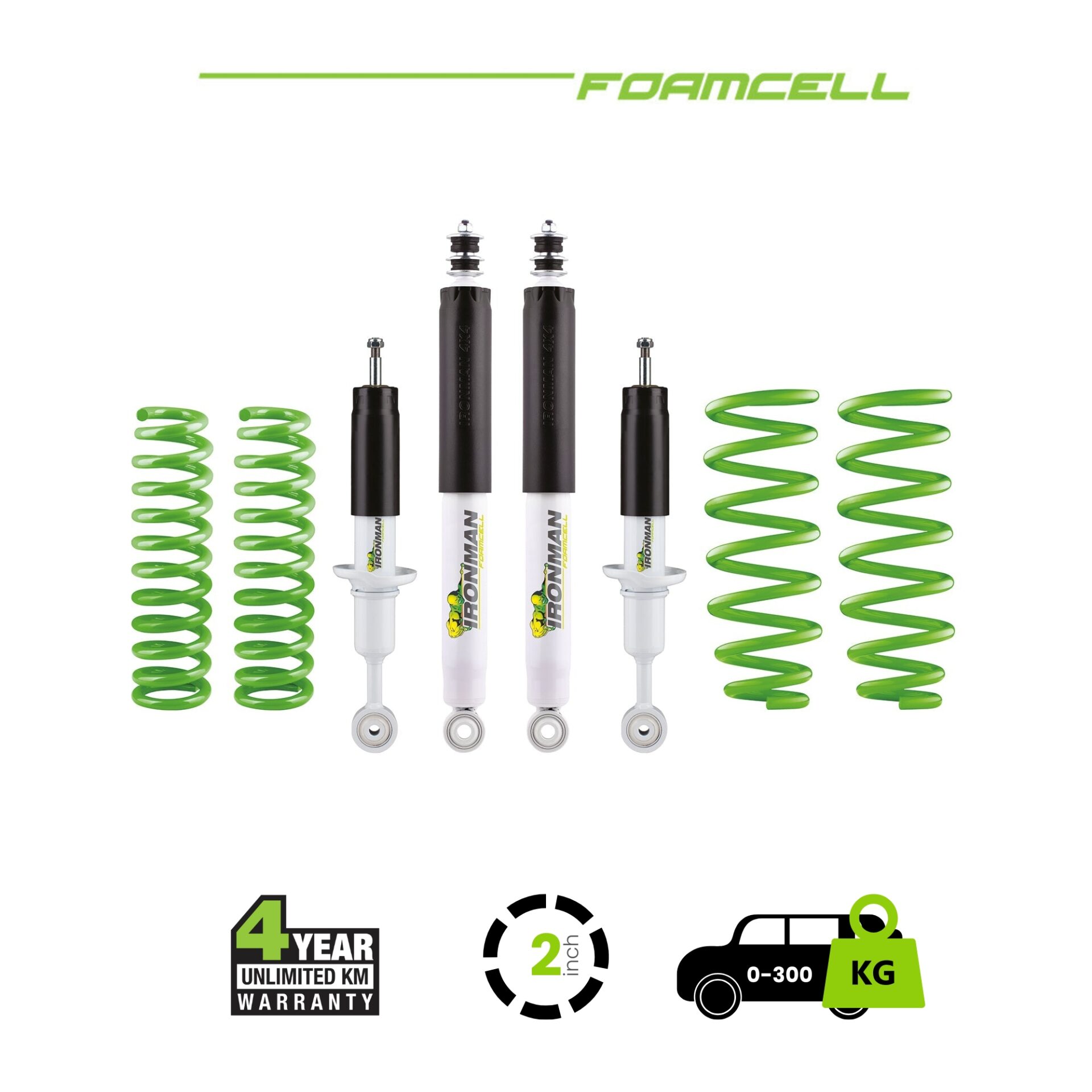 Prado 150 2 Inch Foam Cell Kit – 0-300 Medium