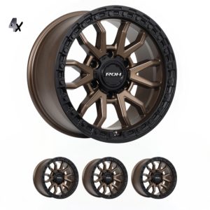 LC300 (17X9) RAID MATT BLACK BRONZE 4x ALLOY WHEELS (6/139) +35