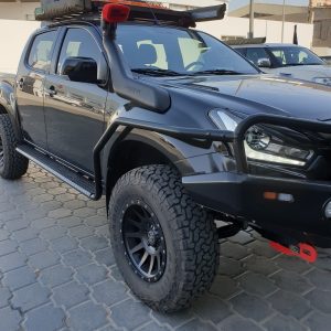 ISUZU D-MAX 2012-2019 STEEL SIDE STEPS & RAILS