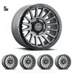 Ranger/Everst/Poer/Triton L200 (17×8.5) 4x RECON PRO CHARCOAL 6×5.5 +25 OFFSET