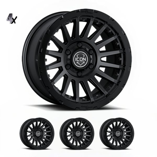 LC100 (17×8.5) 4x RECON PRO SATIN BLACK 5×150 +25 OFFSET