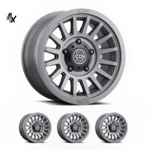 JK/JL/JT (17×8.5) 5x RECON PRO SATIN BLACK 5×5 -6 OFFSET