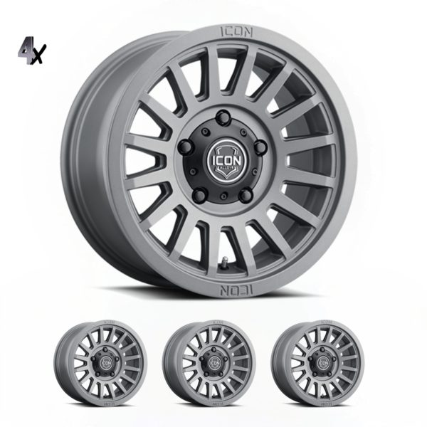 LC100 (17×8.5) 4x RECON SLX CHARCOAL 5×150 +25 OFFSET