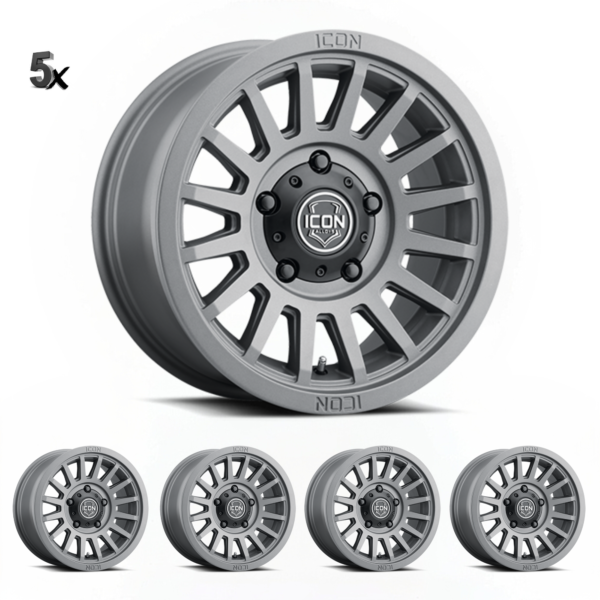 Y61 (17×8.5) 5x RECON SLX CHARCOAL 6×5.5″ (0 OFFSET)