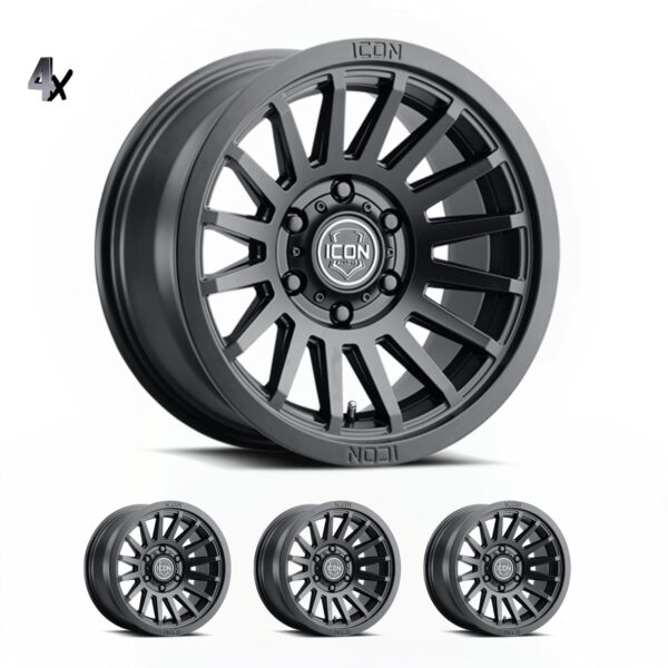 LC300 (17×8.5) 4x RECON SLX SATIN BLACK 6×5.5 +25 OFFSET