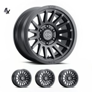 Ranger/Everst/Poer/Triton L200 (17×8.5) 4x RECON PRO CHARCOAL 6×5.5 +25 OFFSET