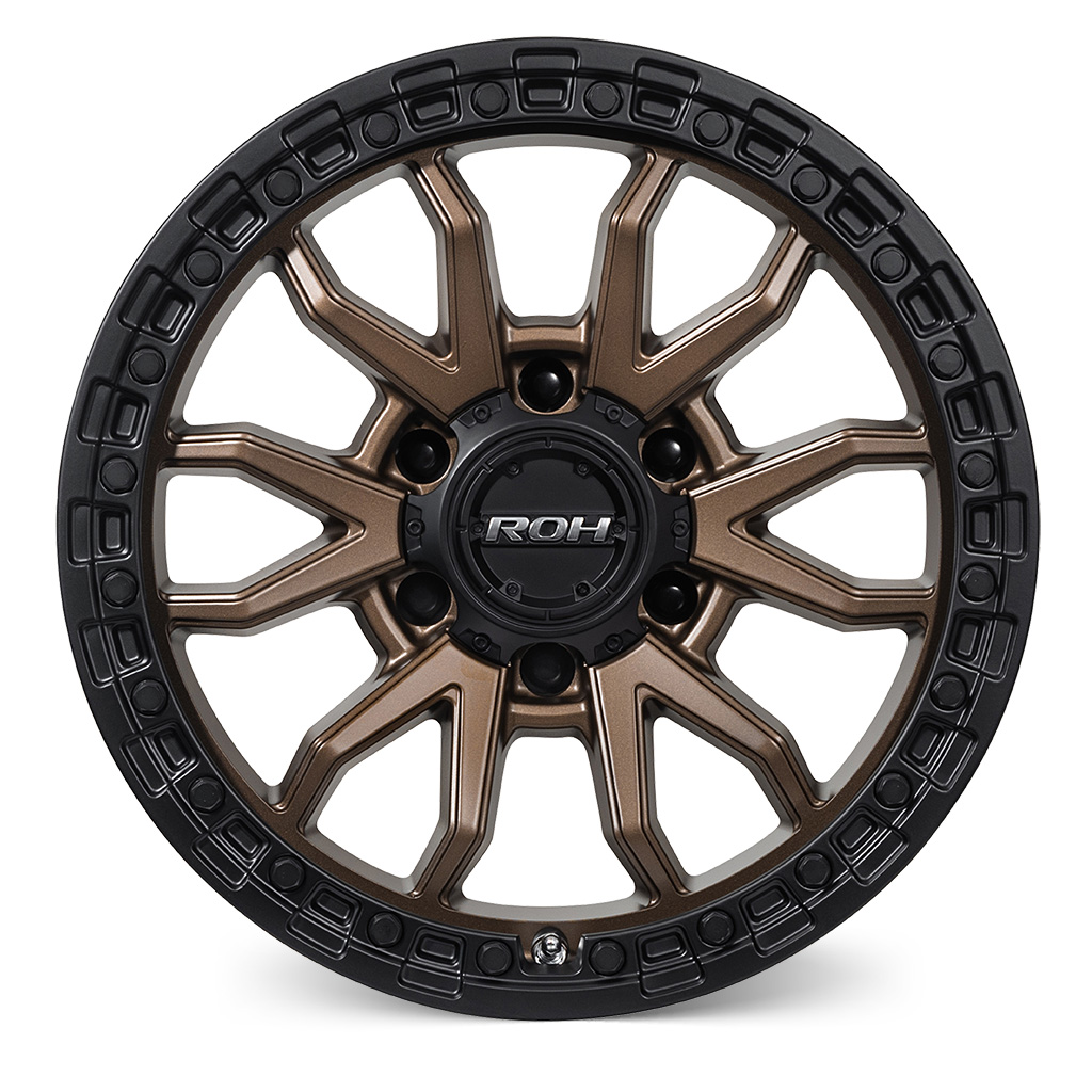 Prado 250 (17X9) RAID MATT BLACK BRONZE 4x ALLOY WHEELS (6/139) +35
