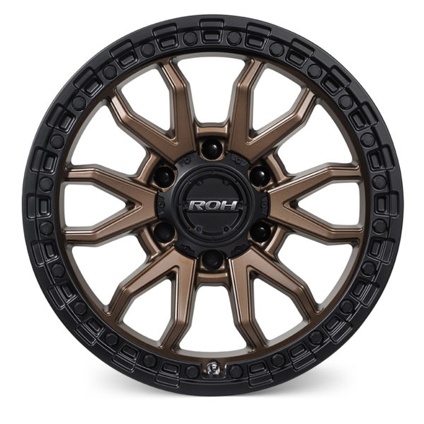 RANGER/EVEREST (17X9) RAID MATT BLACK BRONZE 4x ALLOY WHEELS (6/139) +35