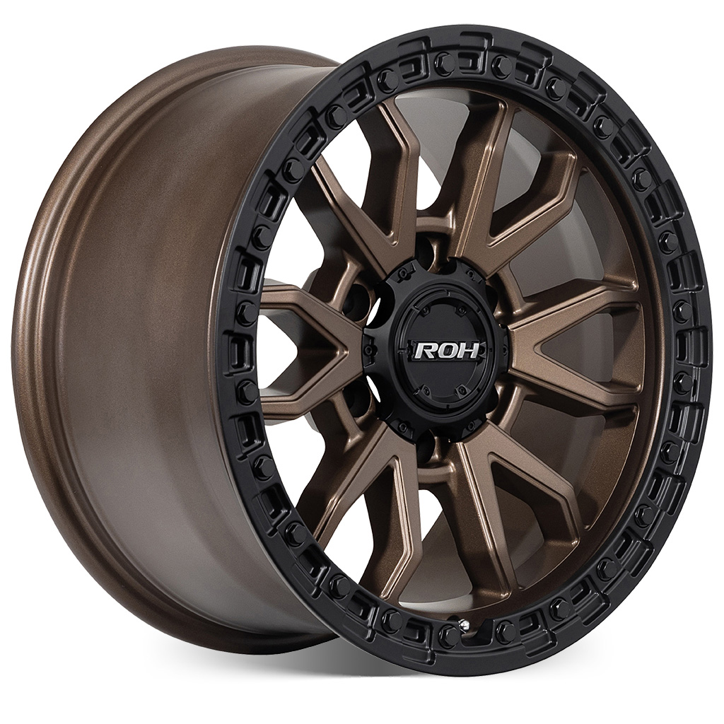 Prado 250 (17X9) RAID MATT BLACK BRONZE 4x ALLOY WHEELS (6/139) +35