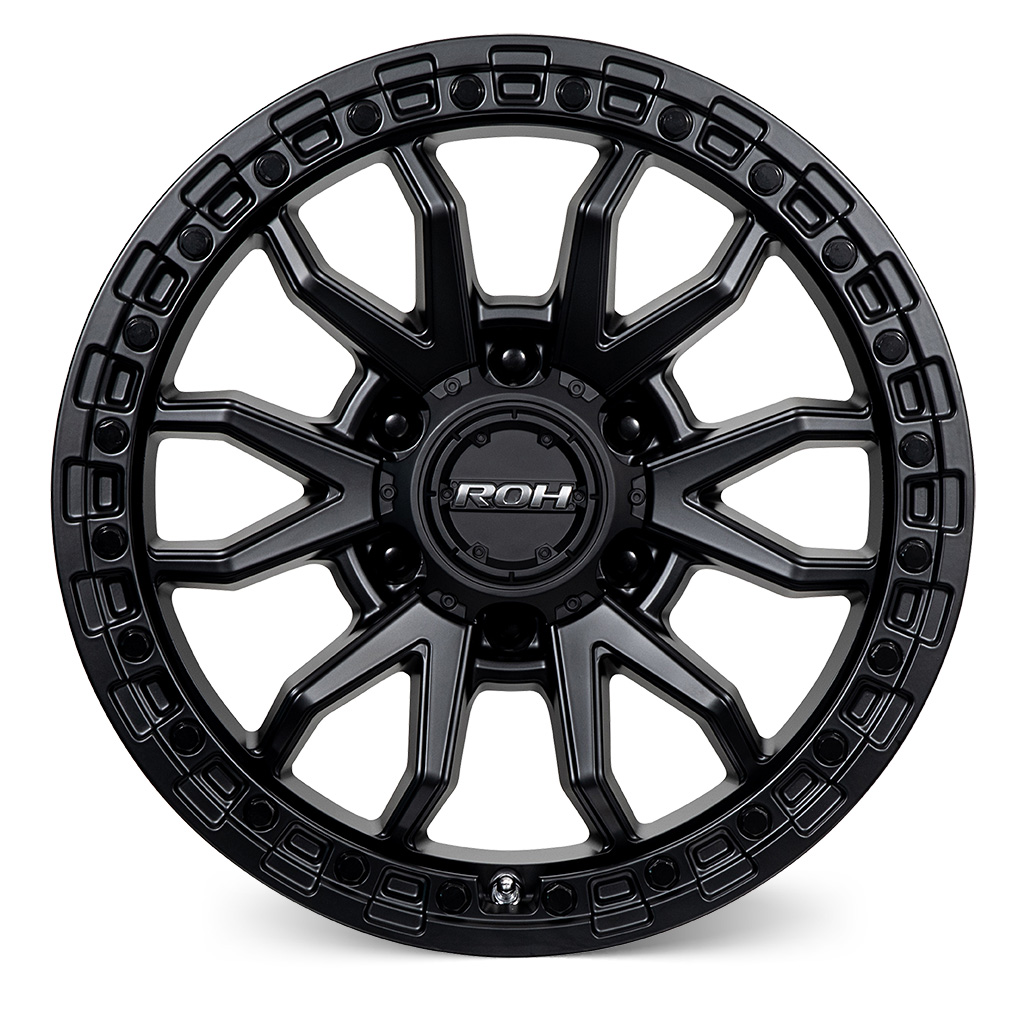 Prado 250 (17X9) RAID MATT BLACK GRAPHITE 4x ALLOY WHEELS (6/139) +35