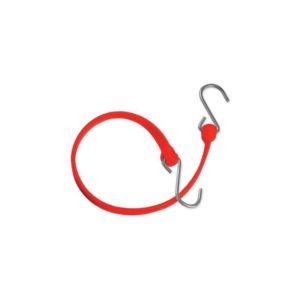 36″Bungee Polystrap, Red,Galvanized Steel
