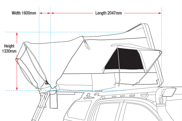 URSA 1300 ROOFTOP TENT