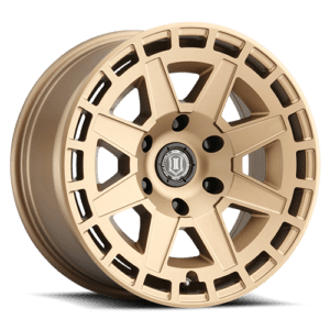 SILVERADO/SUBURBAN/SIERRA 1500 (17×8.50) 4x COMPASS SATIN BRASS 6×5.5″ (0 OFFSET)