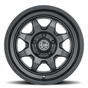 (17×8.5) 4x NUEVO SATIN BLACK 6×5.5 (0 OFFSET)