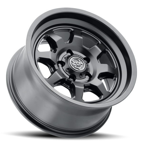 (17×8.5) 4x NUEVO SATIN BLACK 6×5.5 (0 OFFSET)