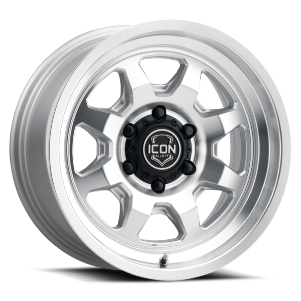 (17×8.5) 4x NUEVO SILVER MACHINED 6×5.5 (0 OFFSET)
