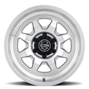 (17×8.5) 4x NUEVO SILVER MACHINED 6×5.5 (0 OFFSET)