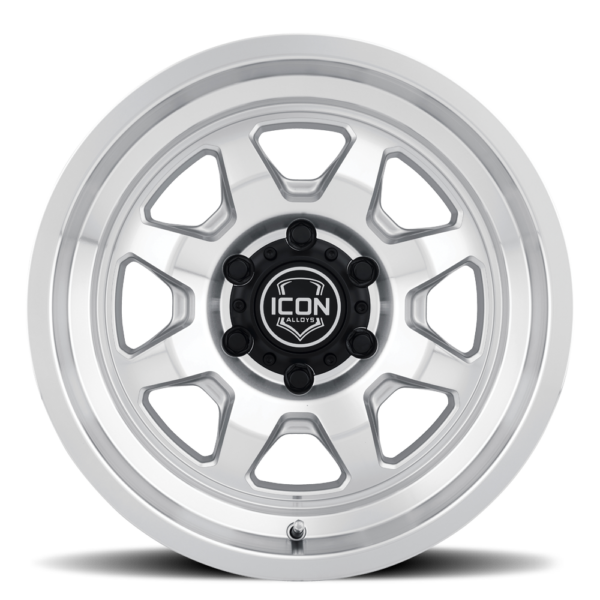 (17×8.5) 4x NUEVO SILVER MACHINED 6×5.5 (0 OFFSET)