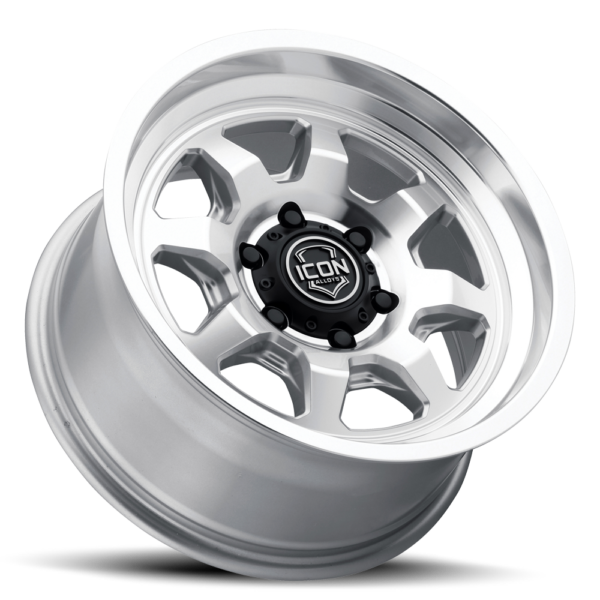 (17×8.5) 4x NUEVO SILVER MACHINED 6×5.5 (0 OFFSET)
