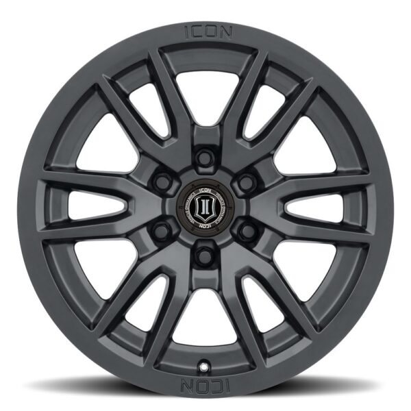 FJ/Prado/GX460/Hilux/Fortuner/4Runner/Pajero/Tacoma (17×8.5) 4x VECTOR6 Satin Black 6×5.5 +25 OFFSET