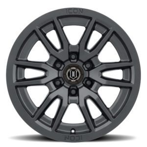 (17×8.5) 4x VECTOR6 SATIN BLACK 6×5.5 (0 OFFSET)