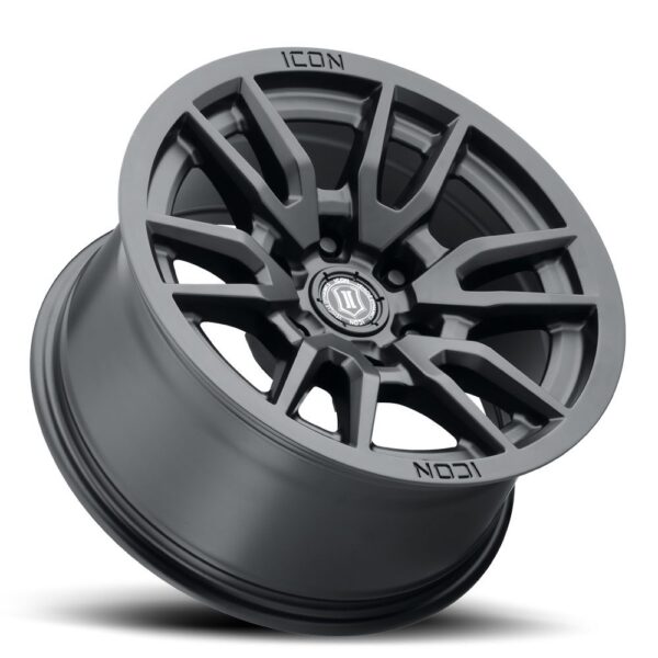 FJ/Prado/GX460/Hilux/Fortuner/4Runner/Pajero/Tacoma (17×8.5) 4x VECTOR6 Satin Black 6×5.5 +25 OFFSET