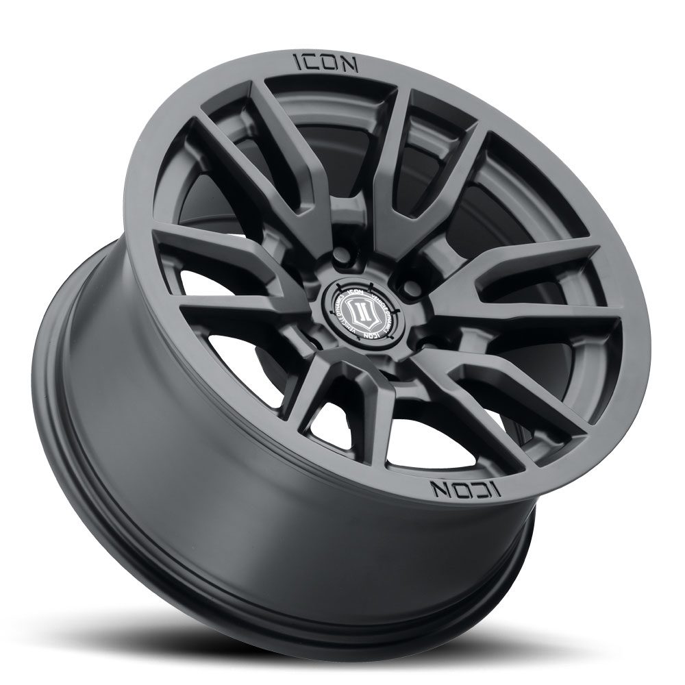LC300 (17×8.5) 4x VECTOR6 Satin Black 6×5.5 +25 OFFSET