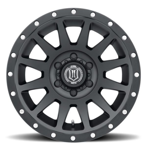 RAM 1500 (17×8.50) 4x COMPRESSION SATIN BLACK 6×5.5″ (0 OFFSET)