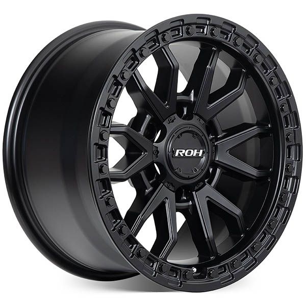 RANGER (17X9) RAID MATT BLACK 4x ALLOY WHEELS (6/139) +35