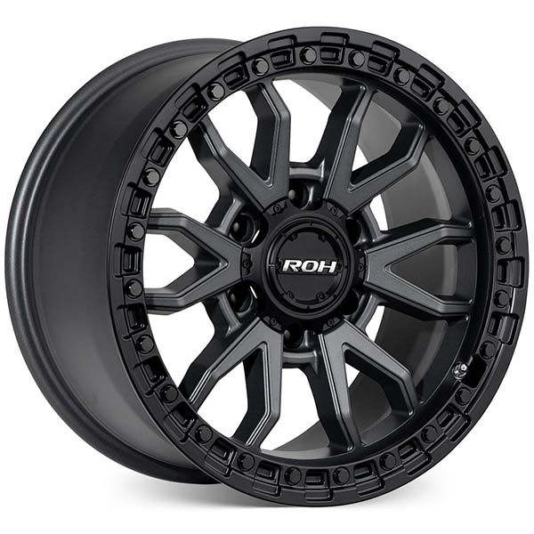 EVEREST (17X9) RAID MATT BLACK GRAPHITE 4x ALLOY WHEELS (6/139) +35