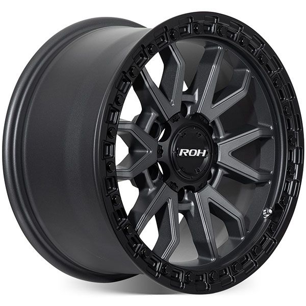 EVEREST (17X9) RAID MATT BLACK GRAPHITE 4x ALLOY WHEELS (6/139) +35