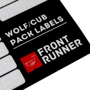 WOLF/CUB PACK CAMPSITE ORGANIZING LABELS – BY FRONT RUNNER